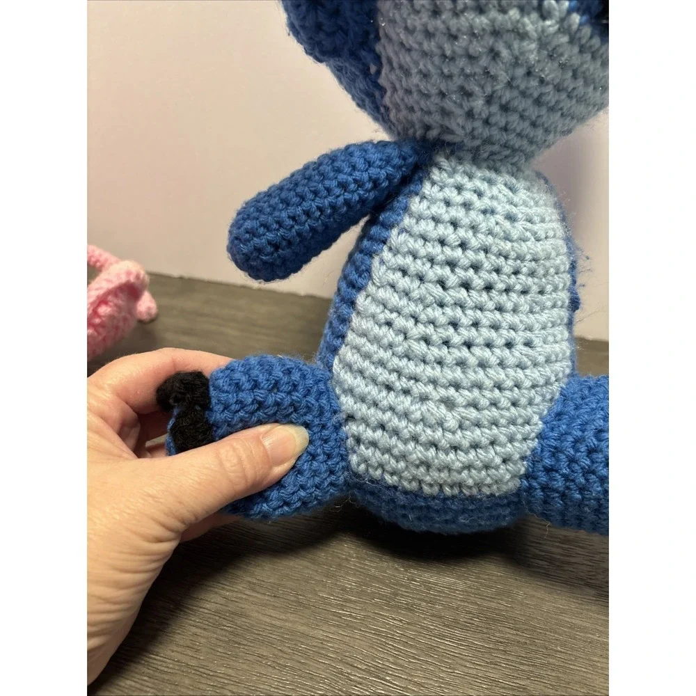 Angel & Stitch -Lilo & Stitch Disney Plush Handmade Crochet Amigurumi 11‎ Inch